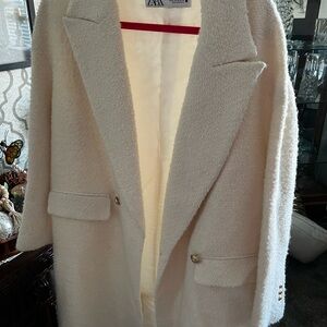 XL Zara Coat off white